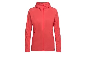 Image of Icebreaker Coriolis Hooded Windbreaker, Poppy Red, L, 104112601L