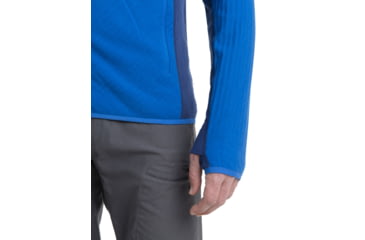 Image of Icebreaker Descender Long Sleeve Zip Hood - Mens, Lazurite/Royal Navy, 2XL, IB104854569XXL