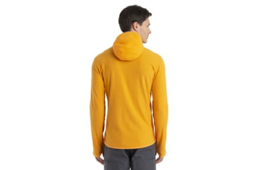 Image of Icebreaker Descender Long Sleeve Zip Hood - Mens, Solar/Earth, Medium, IB104854866M
