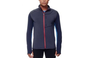 Image of Icebreaker Descender Vest - Men's-Stealth/Oxblood-X-Large