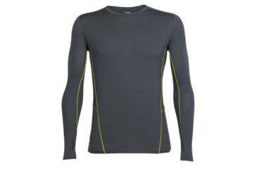 Image of Icebreaker Factor Long Sleeve Tee - Men's-Monsoon/Cactus-Large