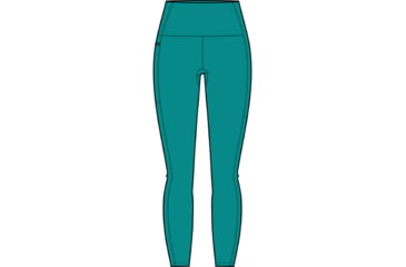Image of Icebreaker Fastray High Rise Tights - Women's, Flux Green, Extra Large, IB0A56EW861XL