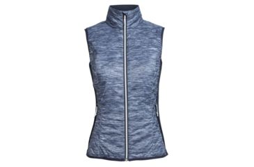 Image of Icebreaker Helix Vest - Women's-Fraser Peaks Grey Heather/Stealth-Medium