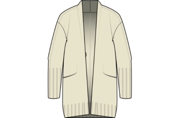 Image of Icebreaker Iseo Long Cardigan Sweater - Women's, Undyed, Large/Extra Large, IB0A56TX000LXL