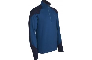 Image of Icebreaker Legion Long Sleeve Half Zip - Men's-Black-Large