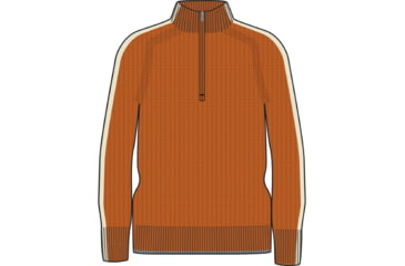 Image of Icebreaker Lodge Long Sleeve Half Zip Sweater - Men's, Earth/Undyed/Cb, Small, IB0A56JK887S