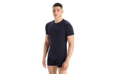 Image of Icebreaker Men Merino 150 Anatomica SS Crewe, Midnight Navy, L, IB103033401L