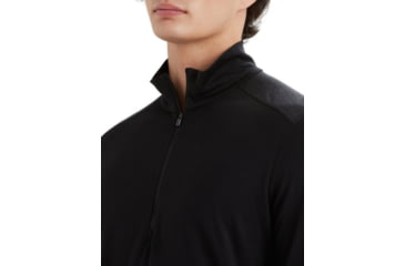 Image of Icebreaker Men Merino 200 Oasis LS Half Zip, Black, XL, IBB04367001XL