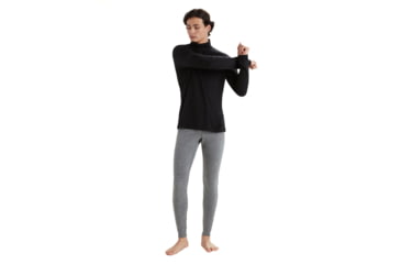 Image of Icebreaker Men Merino 200 Oasis LS Half Zip, Black, XL, IBB04367001XL