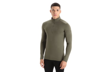 Image of Icebreaker Men Merino 200 Oasis LS Half Zip, Loden, XL, IBB04367069XL