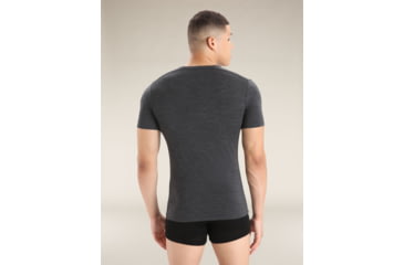 Image of Icebreaker Merino 150 Anatomica SS Crewe - Men's, Jet Heather, Medium, IB103033011M