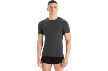 Image of Icebreaker Merino 150 Anatomica SS Crewe - Mens, Jet Hthr, Medium, IB103033011M