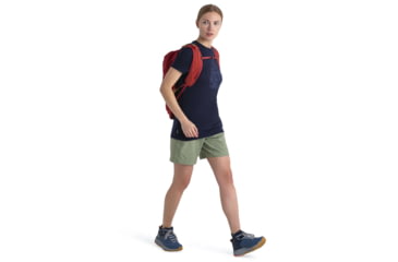 Image of Icebreaker Merino 150 Tech Lite III SS Tee Hike Path - Womens, Midnight Navy, Extra Small, IB0A56YJ401XS