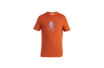 Image of Icebreaker Merino 150 Tech Lite III SS Tee Trail Hiker - Mens, Molten, Large, IB0A56WZA84L