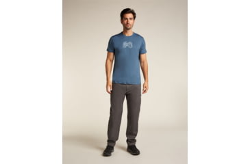Image of Icebreaker Merino 150 Tech Lite SS T-Shirt Adventure Ride - Men's, Dawn, 2XL, IB0A576IA76XXL