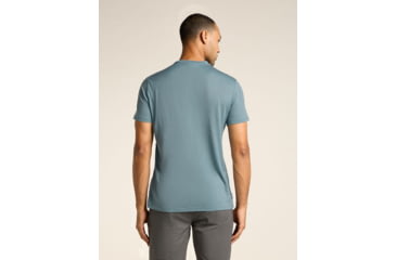 Image of Icebreaker Merino 150 Tech Lite SS T-Shirt Single Line Camp - Men's, Blue Ash, Small, IB0A573X0A5S
