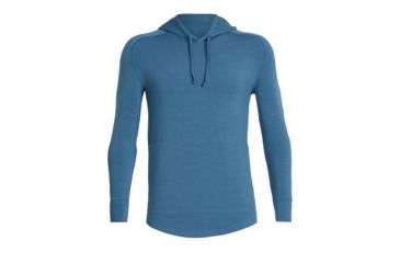 Image of Icebreaker Cool-Lite Momentum Long Sleeve Hood - Men's, Thunder, Medium, 103615404M