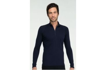 Image of Icebreaker Mondo Long Sleeve Half Zip 200 - Men's-Large-Splash/Sail Stitch