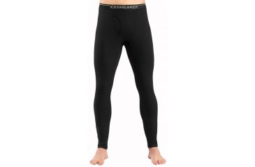 Image of Icebreaker Oasis Leggings with Fly - Mens-Black-Medium
