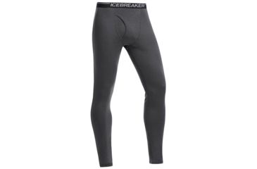 Image of Icebreaker Oasis Leggings with Fly - Mens-Monsoon/Black-Large