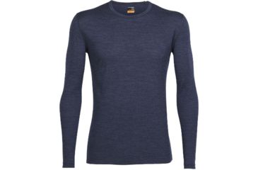 Image of Icebreaker Oasis Long Sleeve Crew Top - Men's-Fathom Heather-Medium