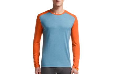 Image of Oasis Long Sleeve Crew Top - Mens-Tundra/Spark-XX-Large