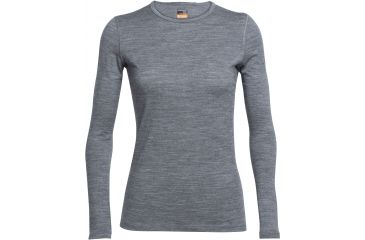Image of Icebreaker Oasis Long Sleeve Crew Top - Women's-Gritstone Heather-Large