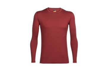 Image of Icebreaker Oasis Long Sleeve Crewe, Vintage Red, S, 100476603S