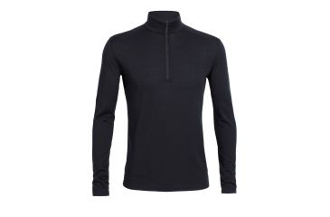 Image of Icebreaker Oasis Long Sleeve Half Zip, Black, 3XL, 100477001XXXL