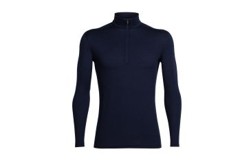 Image of Icebreaker Oasis Long Sleeve Half Zip, Midnight Navy, L, 100477406L
