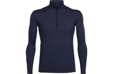 Image of Icebreaker Oasis Long Sleeve Half Zip Top - Men's-Fathom Heather-Medium