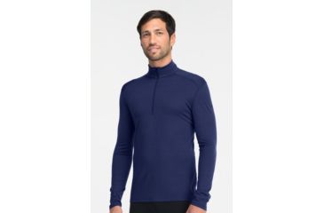 Image of Icebreaker Oasis Long Sleeve Half Zip Top - Men's-Admiral-Medium