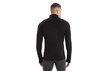 Image of Icebreaker Original Long Sleeve Half Zip Top - Mens, Black, Extra Small, IB100871001XS