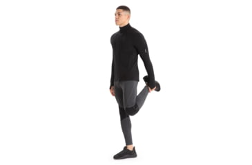 Image of Icebreaker Original Long Sleeve Half Zip Top - Men's, Black, Extra Small, IB100871001XS