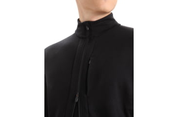 Image of Icebreaker Original Long Sleeve Half Zip Top - Mens, Black, Extra Small, IB100871001XS