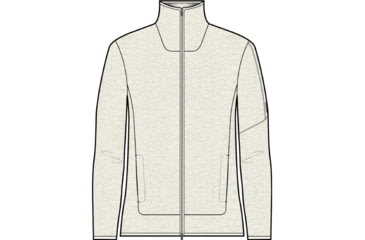Image of Icebreaker RealFleece High Pile Long Sleeve Zip Jacket - Men's, Ecru Heather/Snow, Extra Large, IB0A56GY227XL
