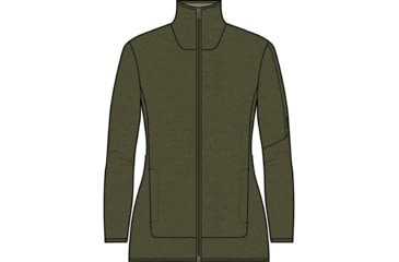 Image of Icebreaker RealFleece High Pile Long Sleeve Zip Jacket - Women's, Loden, Small, IB0A56GZ069S