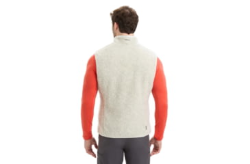 Image of Icebreaker RealFleece Merino High Pile Vest - Mens, Ecru Heather/Snow, 2XL, IB0A56NZ227XXL