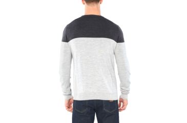 Image of Icebreaker Shearer Crewe Sweater - Mens, CHAR HTHR/STEEL HTHR, Small, 104326A18S