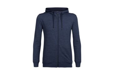 Image of Icebreaker Shifter Long Sleeve Zip Hood - Men's, Fathom Heather, Large, 104044404L
