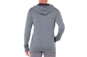 Image of Icebreaker Shifter Long Sleeve Zip Hood - Men's, Gritstone Heather, Extra Large, 104044002XL