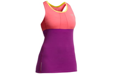 Image of Icebreaker Spark Tank - Womens-Grapefruit/Vivid/Fuse-Large