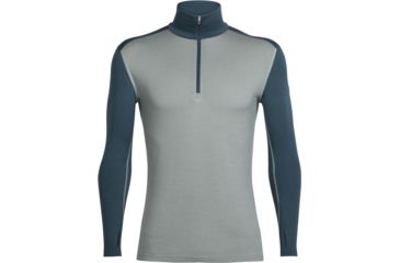 Image of Icebreaker Tech Long Sleeve Half Zip - Men's-Drift/Harmony-Large