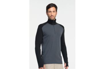 Image of Icebreaker Tech Long Sleeve Half Zip - Mens-Monsoon-XX-Large