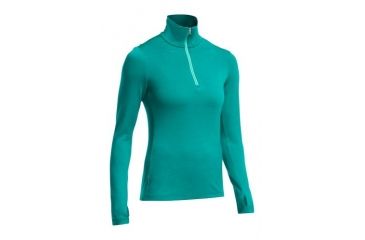 Image of Icebreaker Tech Long Sleeve Half Zip Top - Women's-Nautical/Patina-Medium