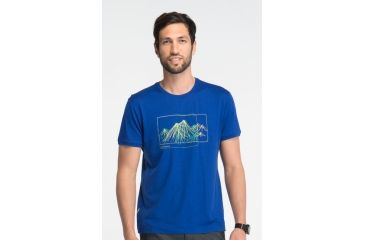Image of Icebreaker Tech T Lite Short Sleeve Aoraki Clearance - Men's-Cobalt-Large