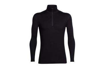 Image of Icebreaker Tech Top Long Sleeve Half Zip, Black, 2XL, 104034001XXL
