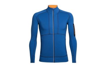 Image of Icebreaker Tracer Long Sleeve Zip, Sea Blue/Koi, L, 104103402L