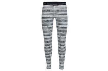 Image of Icebreaker Vertex Leggings - Women's-Icon Fairisle Snow/Jet Heather-X-Small