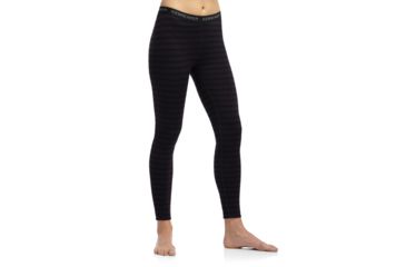 Image of Icebreaker Vertex Leggings - Women's-Stripe Cognac-Large